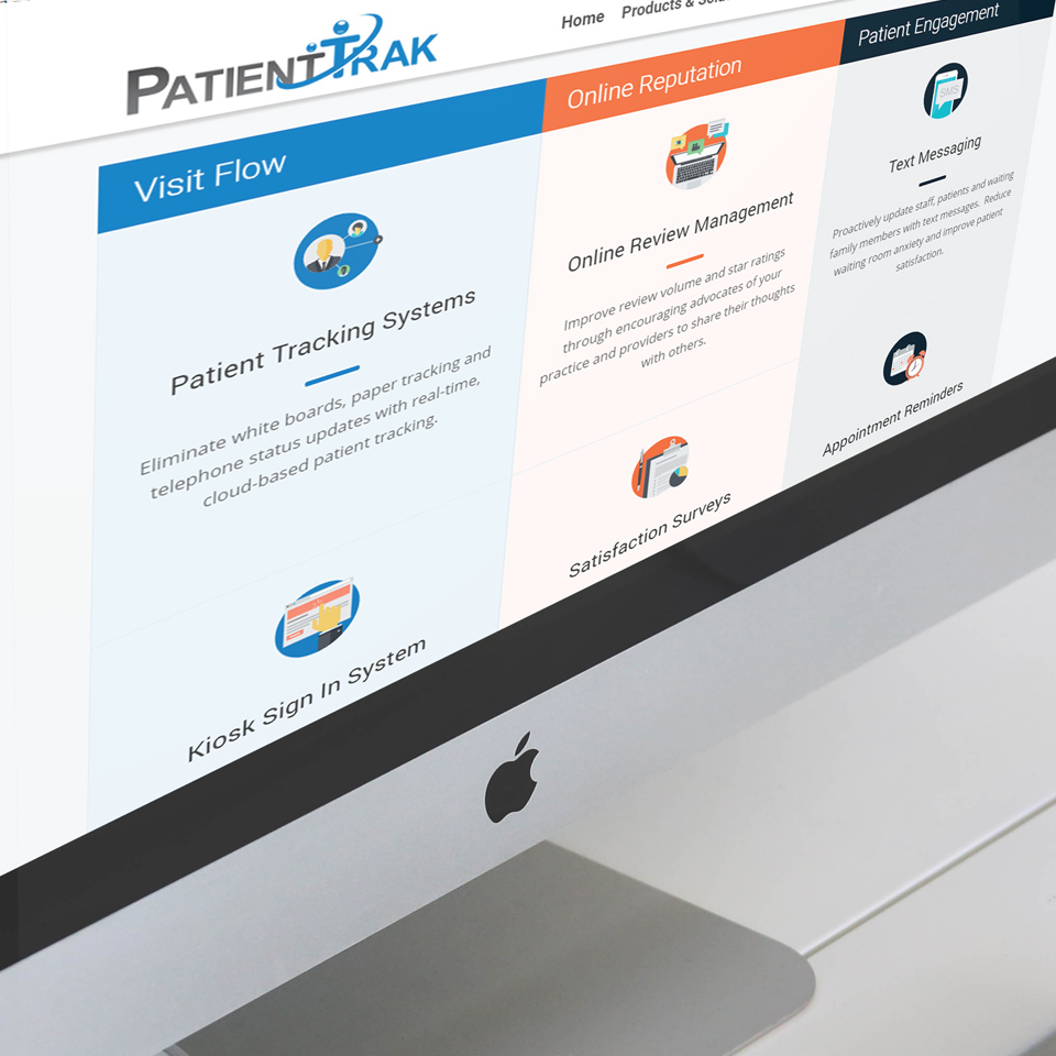 Website design for PatientTrak