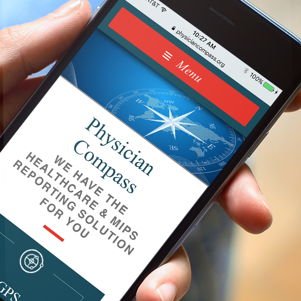 Website design for Physician Compass